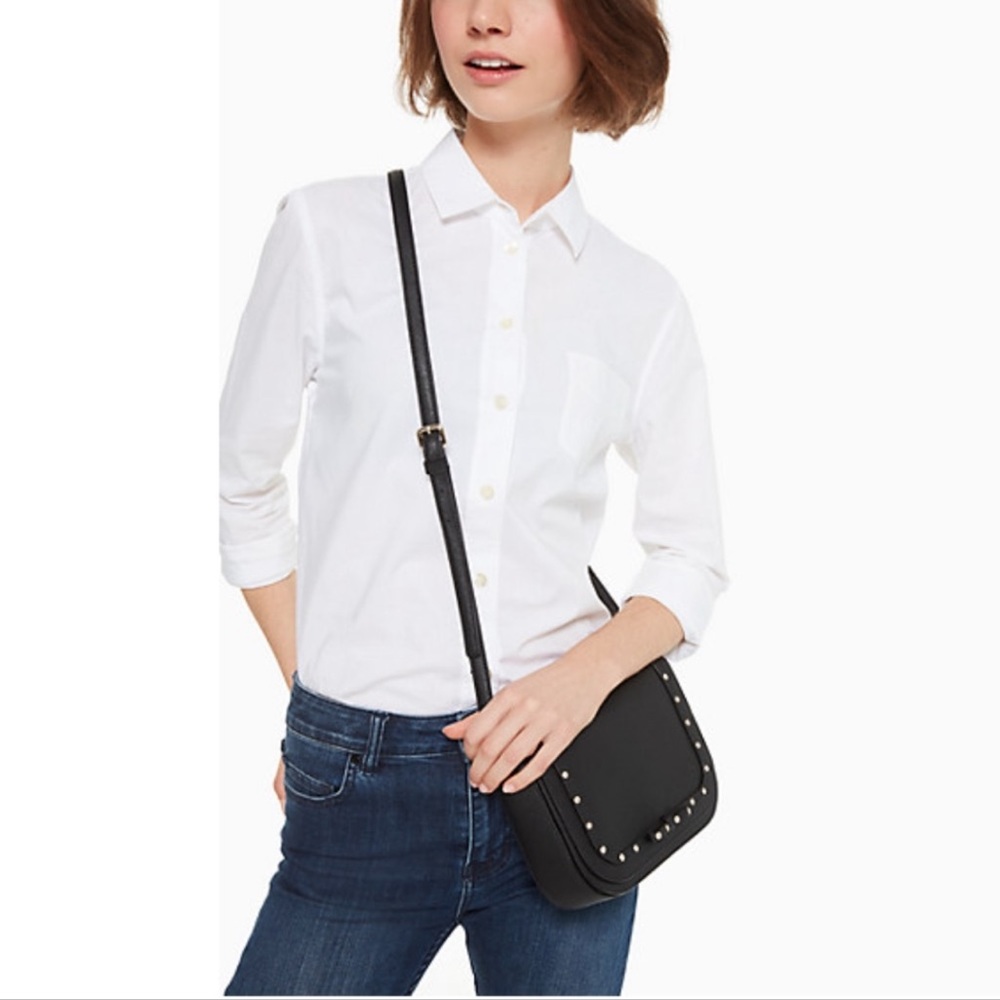 NWT KATE SPADE Black Bag - Laurel Way Jeweled Large Carsen